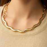 Gargantilha Move - Banhado a Ouro